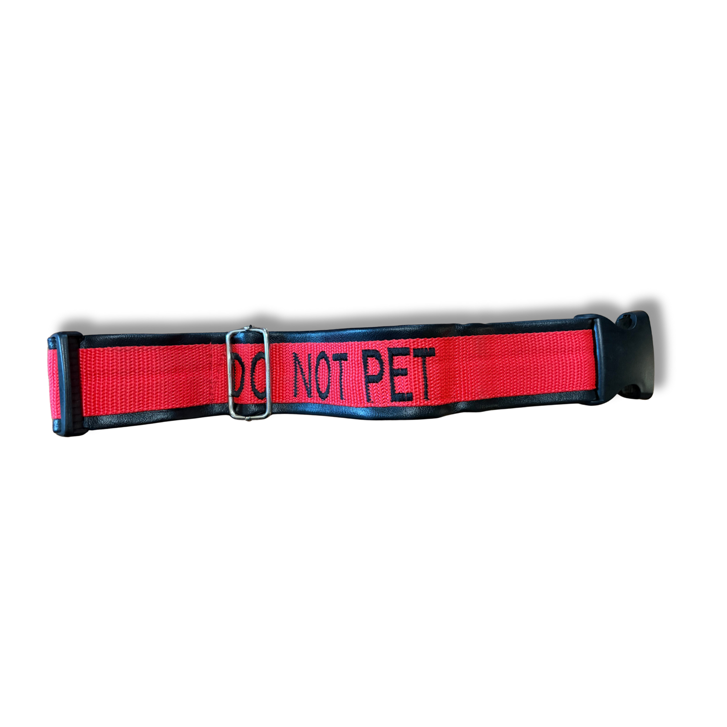 DO NOT PET dog collar, adjustable, comfortable, and durable, clearly warning others to give the dog space during walks or outings.