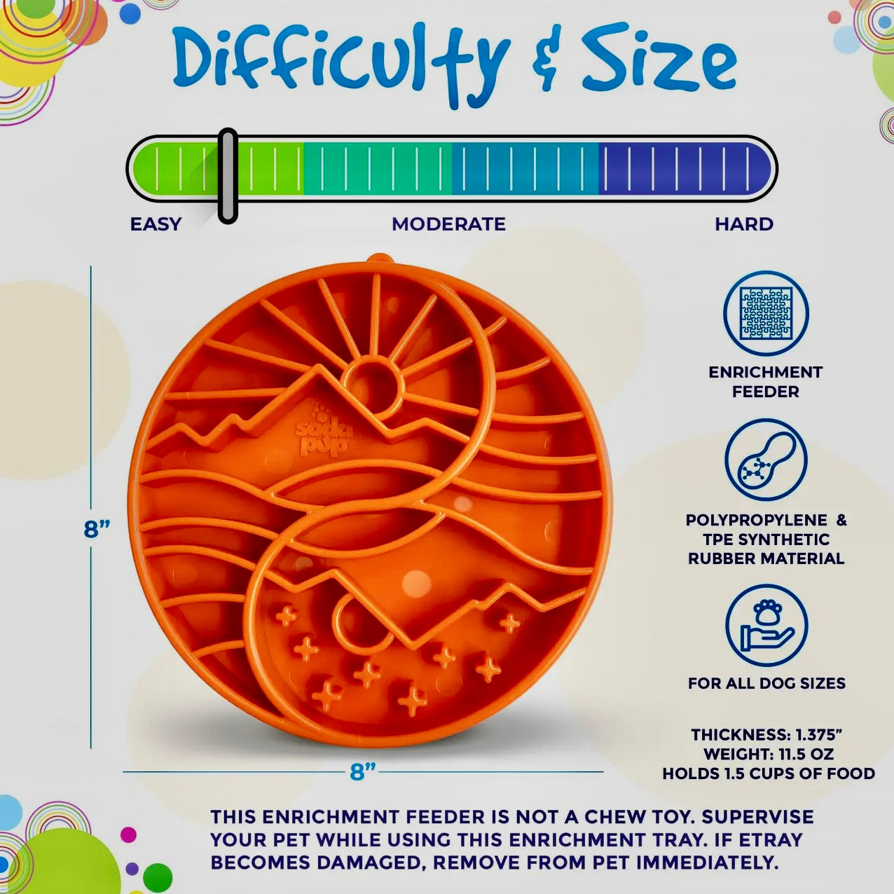 SodaPup Yin Yang Slow Feeder Bowl – durable non-slip dog bowl for healthy slow feeding, digestion, and mental enrichment.