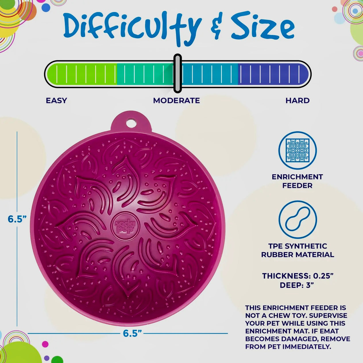 SodaPup Garden of Eatin’ Tipsy Bowl – durable wobble slow feeder dog bowl for enrichment, portion control, and improved digestion.
