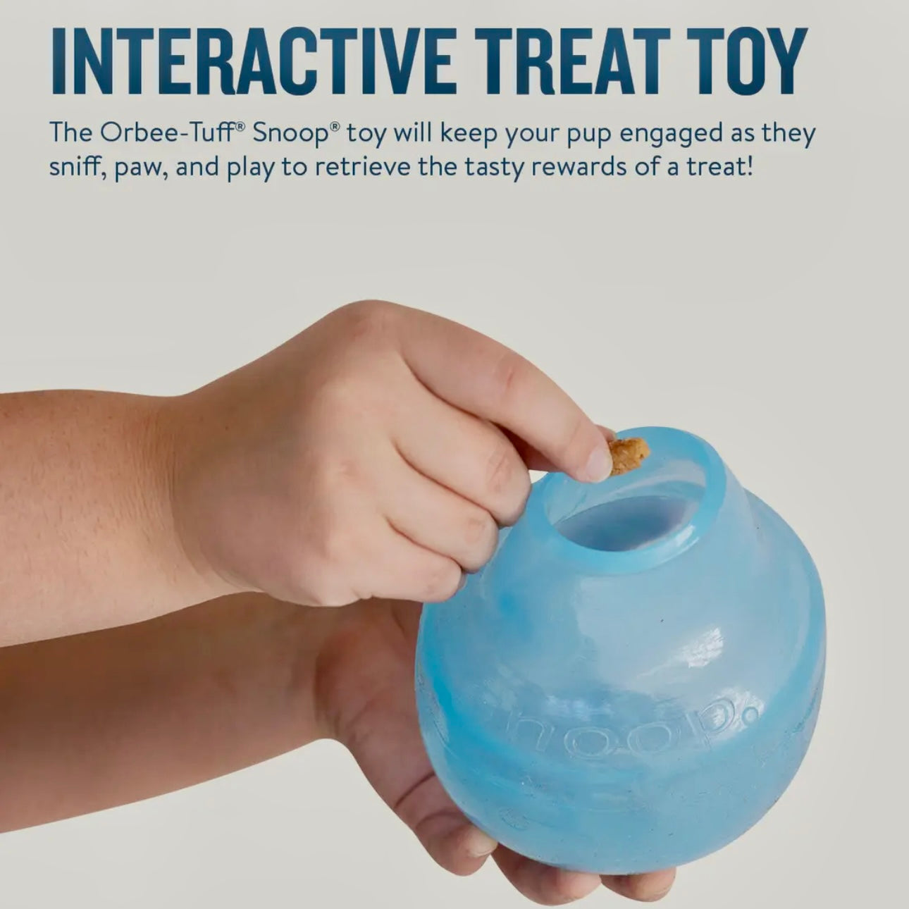 Planet Dog Orbee-Tuff Snoop Treat Dispensing Dog Toy – interactive puzzle feeder for mental stimulation, enrichment, and slow feeding.