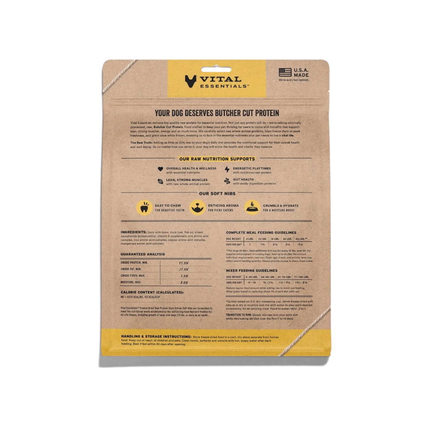 Vital Essentials FDR Duck Entree & Mixer Soft Nibs