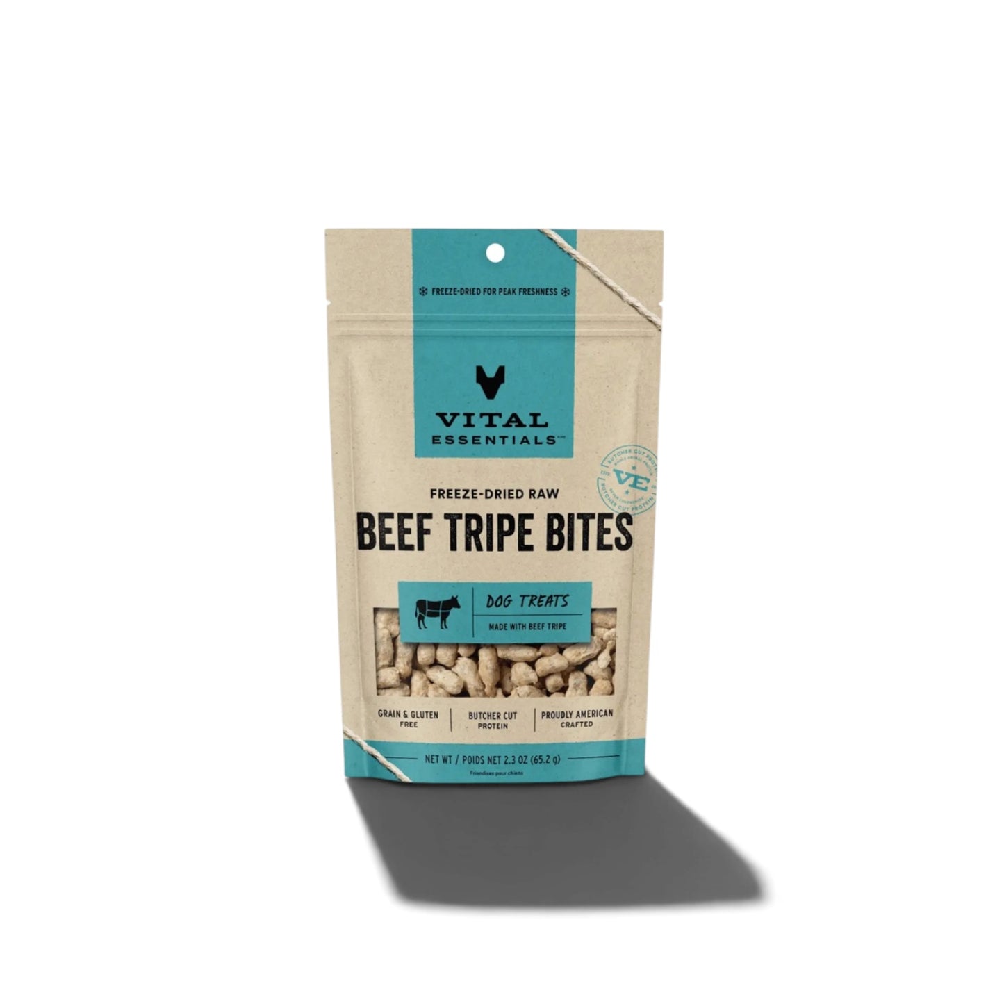 Vital Essentials Beef Tripe Fd Dog Treats 2.3oz