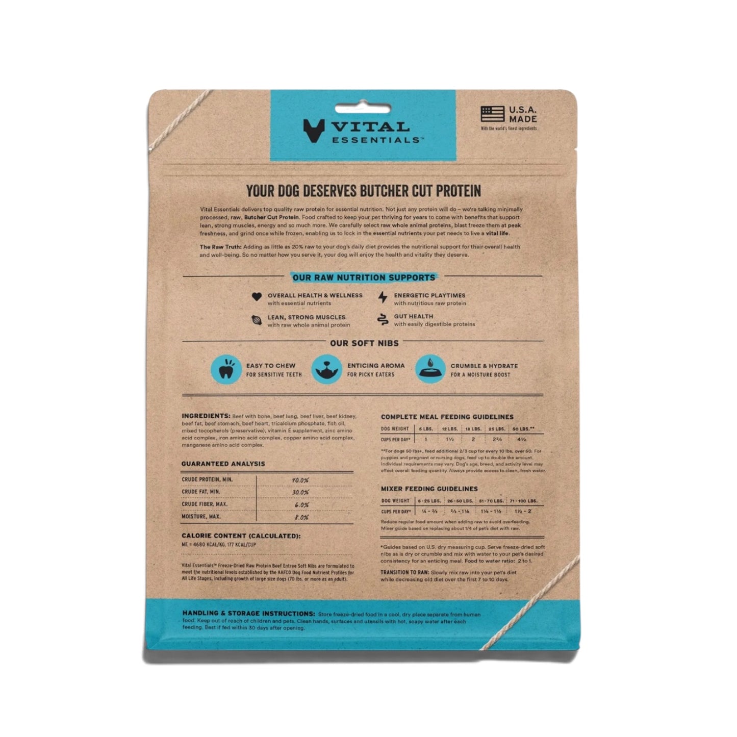 Vital Essentials FDR Beef Entree & Mixer Soft Nibs