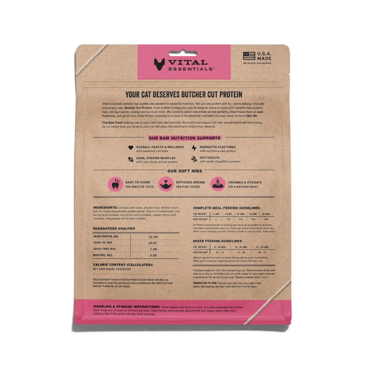 Vital Essentials FDR Chicken Entree Cat Soft Nibs