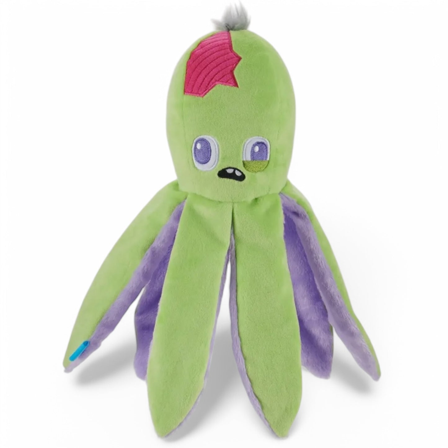 Bark Undead Ollie the Octopus Dog Toy – durable plush squeaky dog toy with multiple arms for interactive play and chewing.