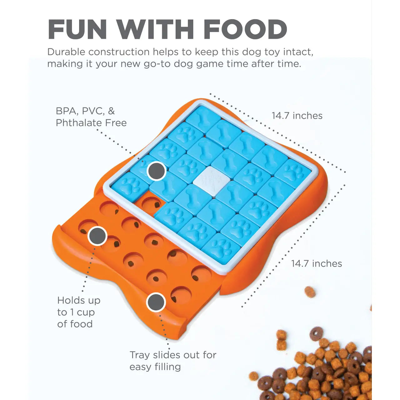 Challenge Slider Interactive Treat Dog Puzzle