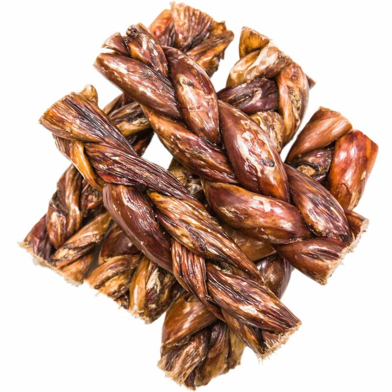 6” Braided Beef Gullet Chews