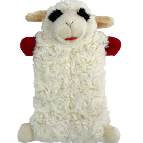 Lamb Chop Squeaker Mat Toy 9”