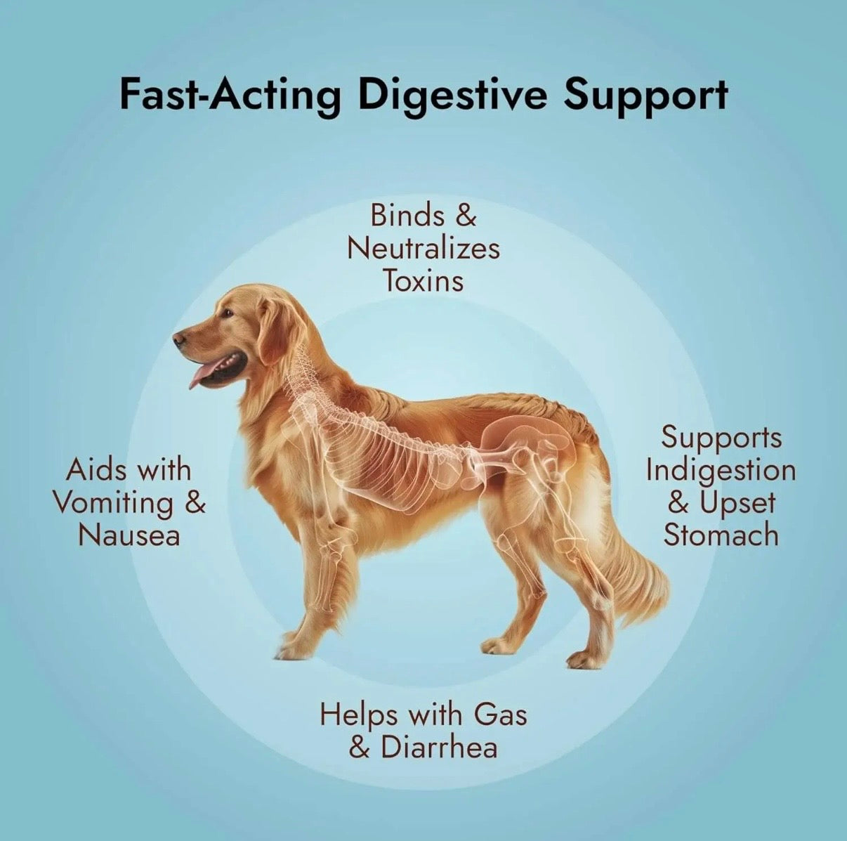 Activated Charcoal Gel For Dogs & Cats - Toxin Relief 60 M1