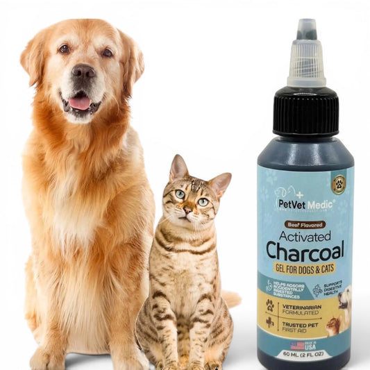 Activated Charcoal Gel For Dogs & Cats - Toxin Relief 60 M1