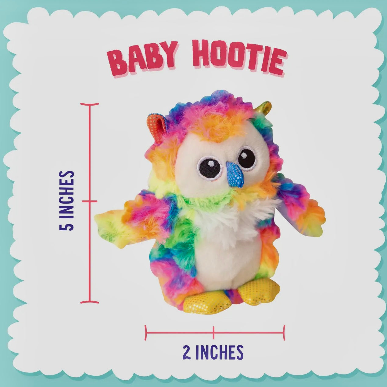 Snugarooz Baby Hootie the Owl Plush Dog Toy 5"