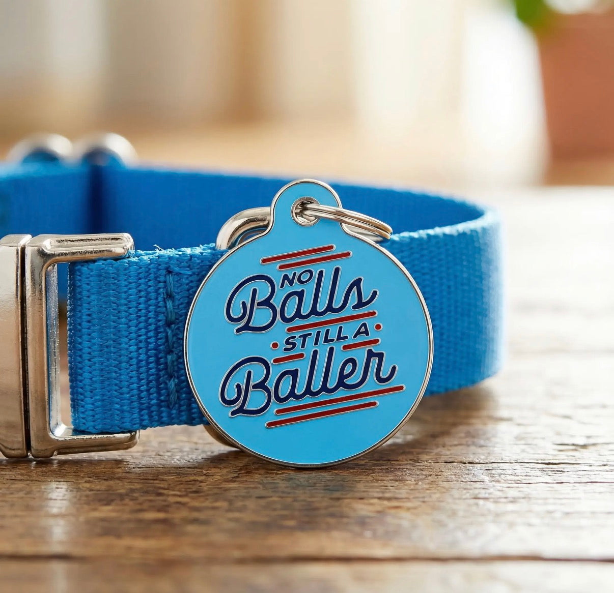 Enamel Pet Charm or Digital ID “No Ball Still A Baller”