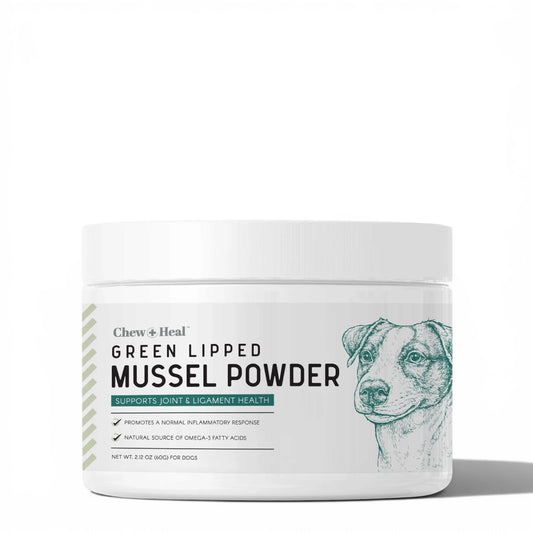 Chew + Heal Green Lipped Mussel Powder for Hip & Joint (6oz)