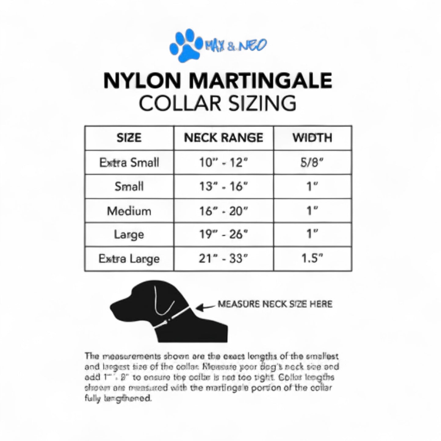 Martingale Nylon Dog Collar