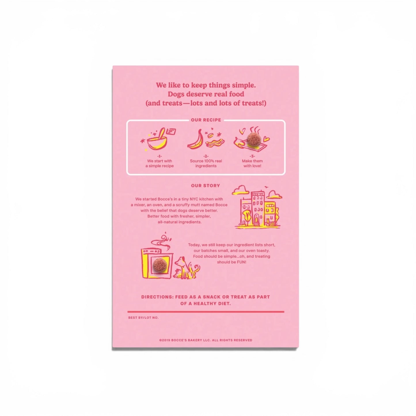 Bocce’s Bakery Banana + Bacon Crispies Dog Treats 10z
