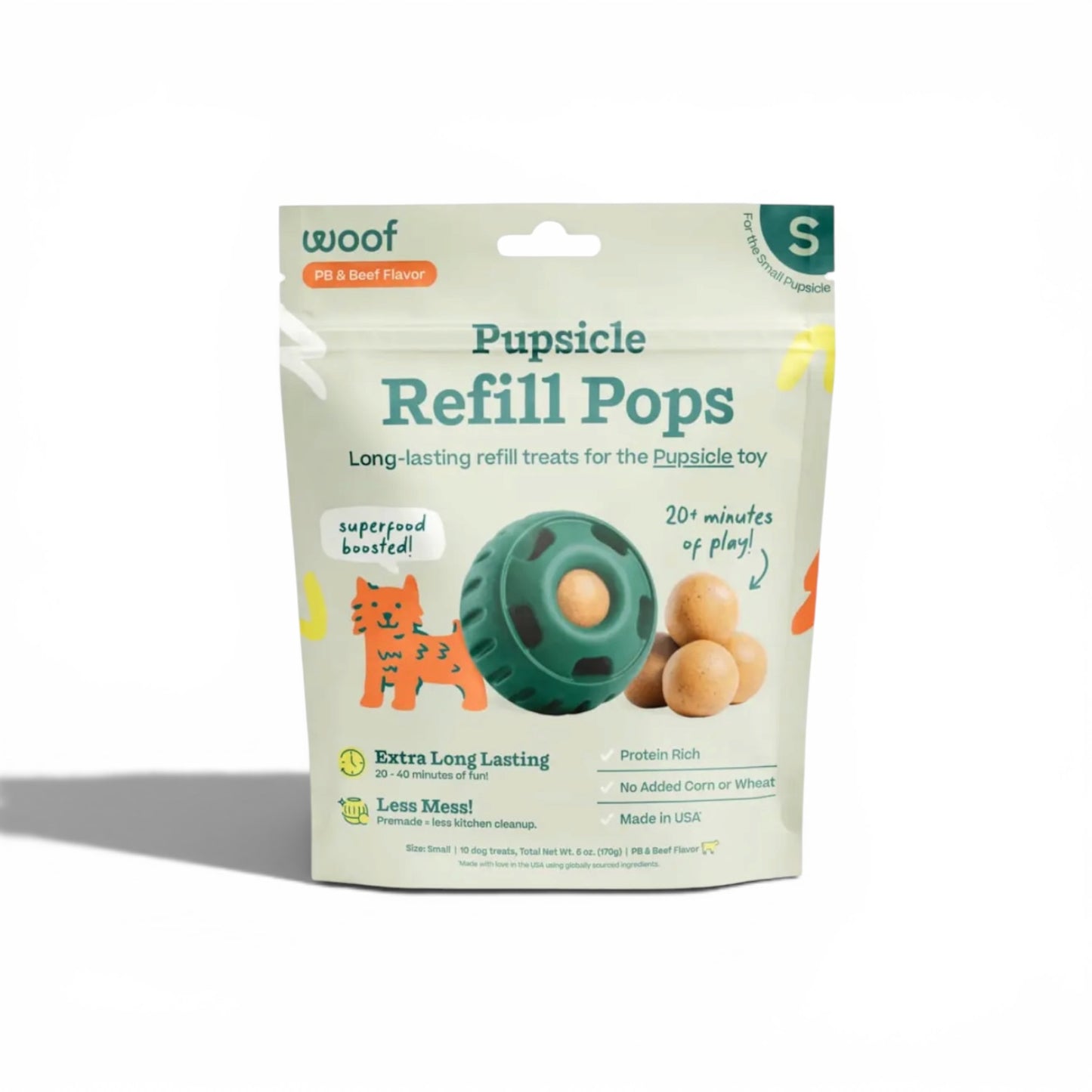 Woof Beef Pops Small