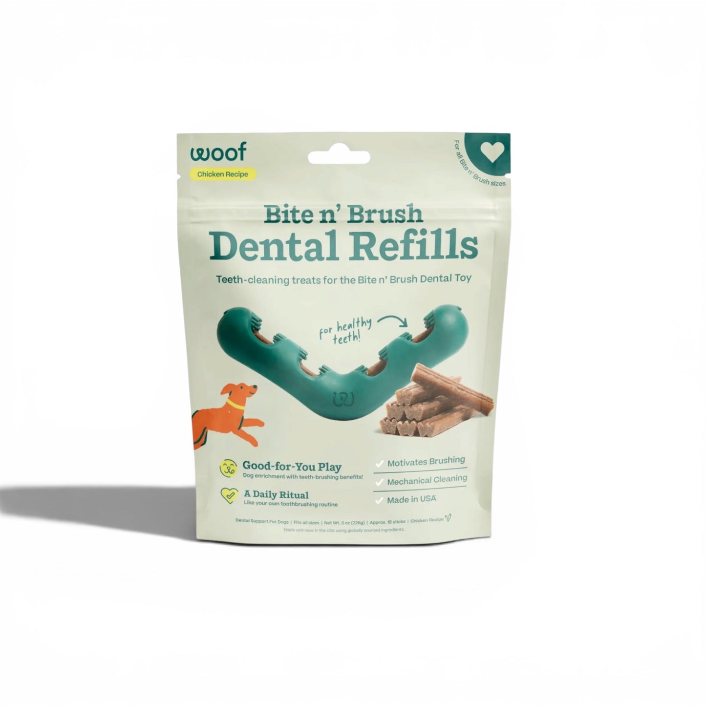 Woof Bite N’ Brush Dental Refills Chicken