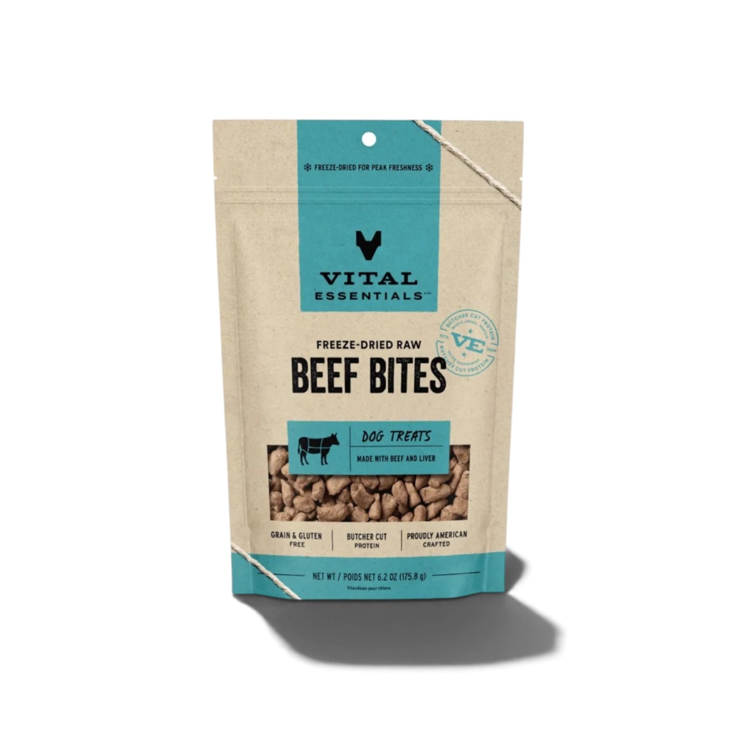 Vital Essentials Beef Bites Fd Dog Treats 6.2oz