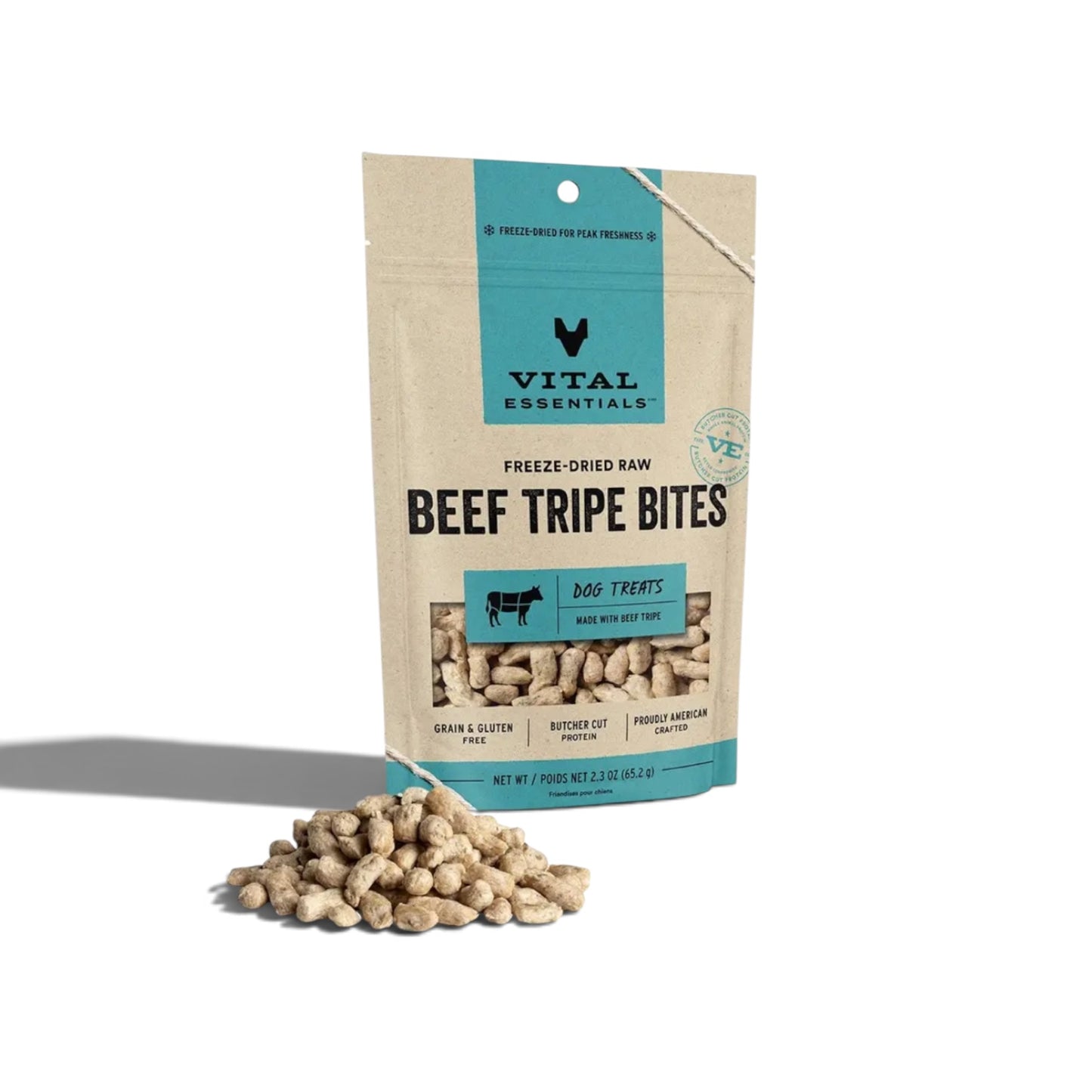 Vital Essentials Beef Tripe Fd Dog Treats 2.3oz