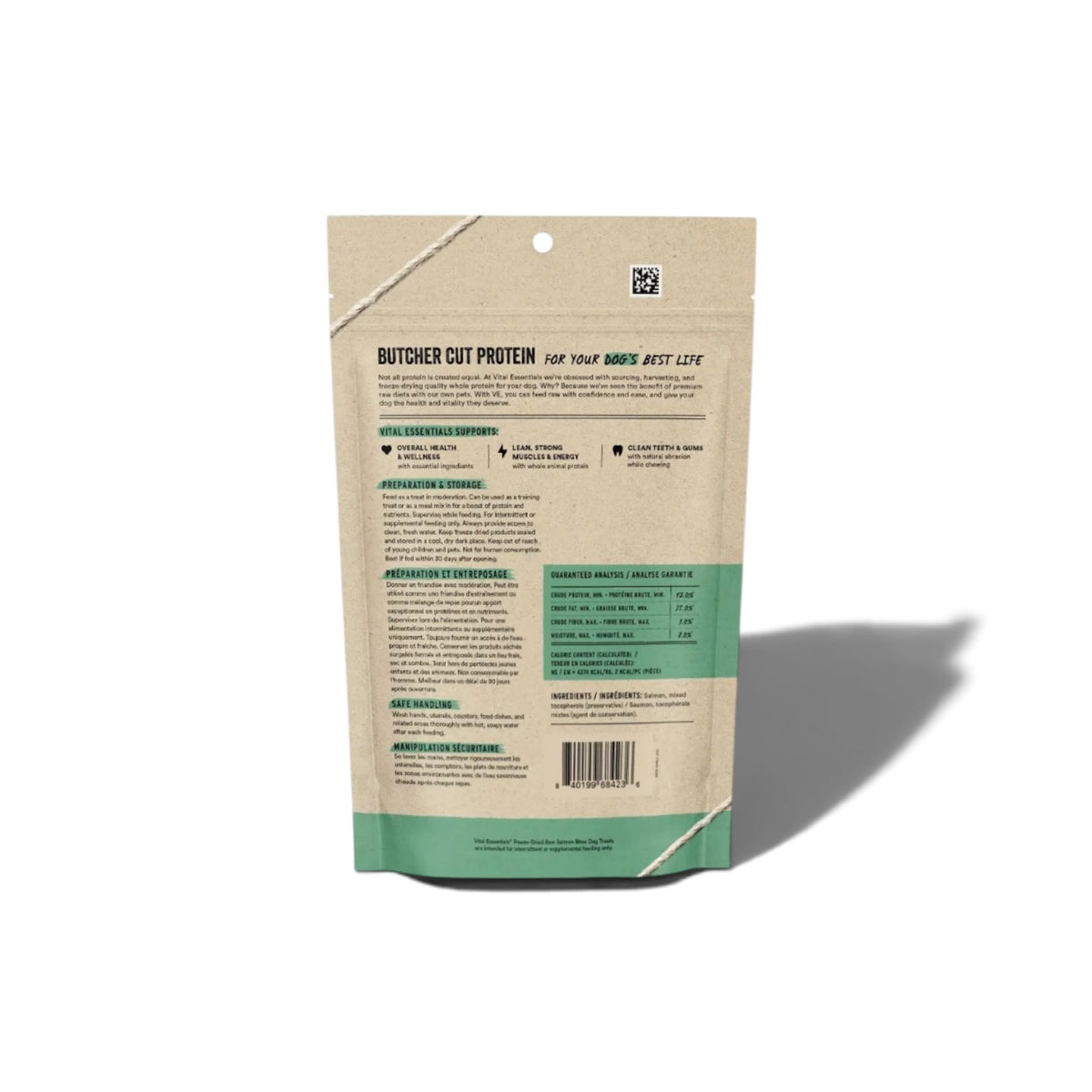 Vital Essentials Freeze Dried Raw Salmon Bites Dog Treats