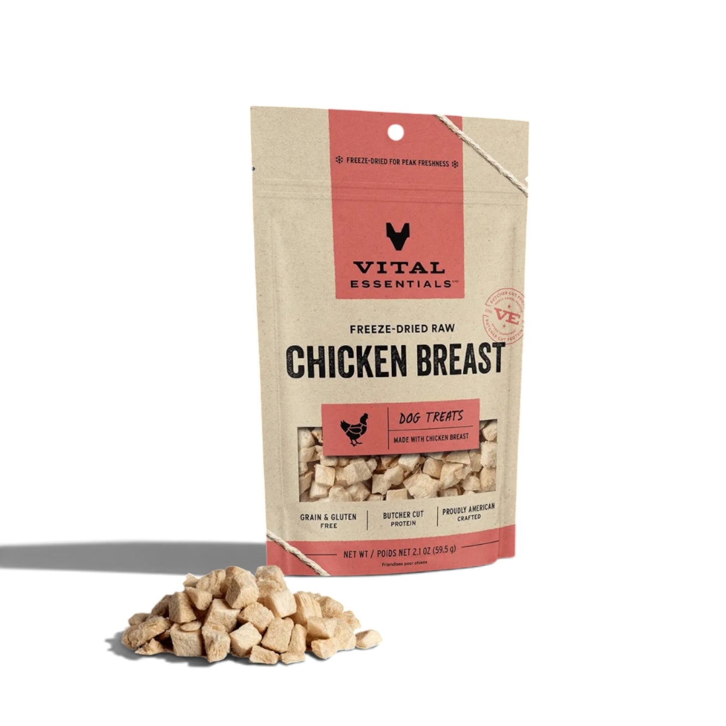 Vital Essentials Chicken Breast Fd Dog Treats
