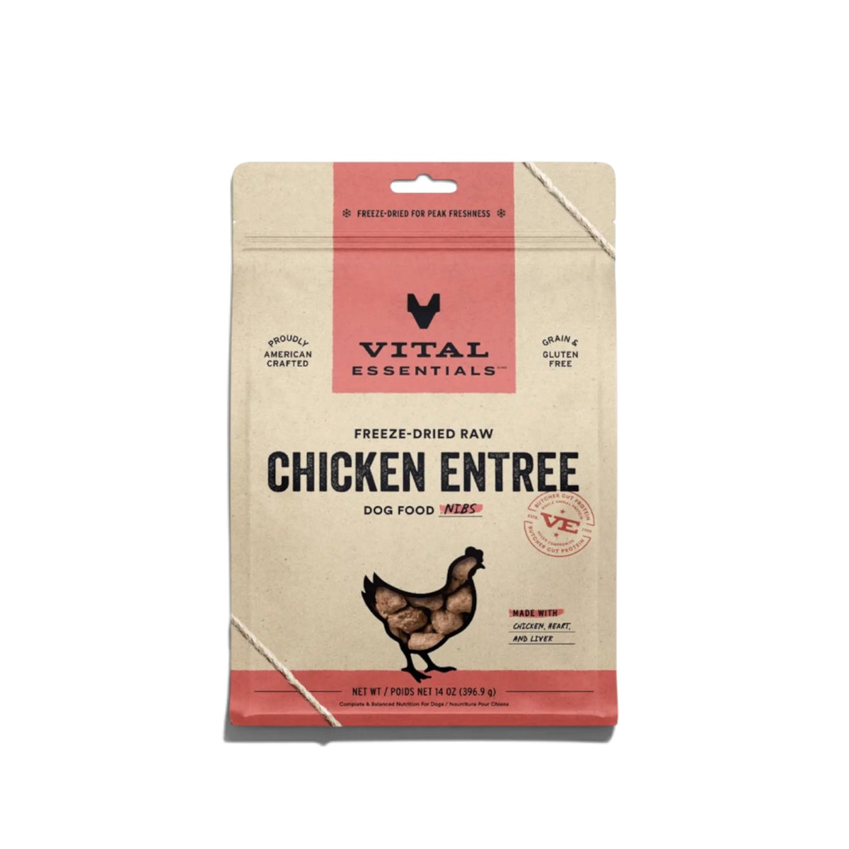 Vital Essentials Raw Chicken Fd Dog Food  Mini Nibs