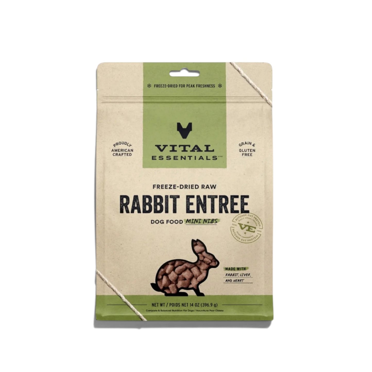 Vital Essentials Raw Rabbit Fd Dog Food Mini Nibs