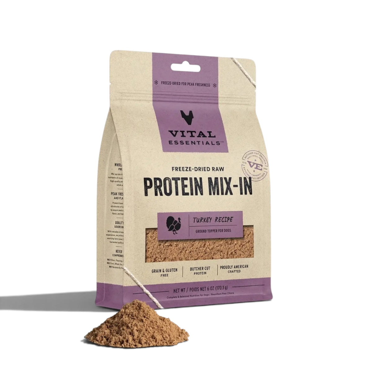 Vital Essentials Fd Turkey Protein Mix-in Ground Topper