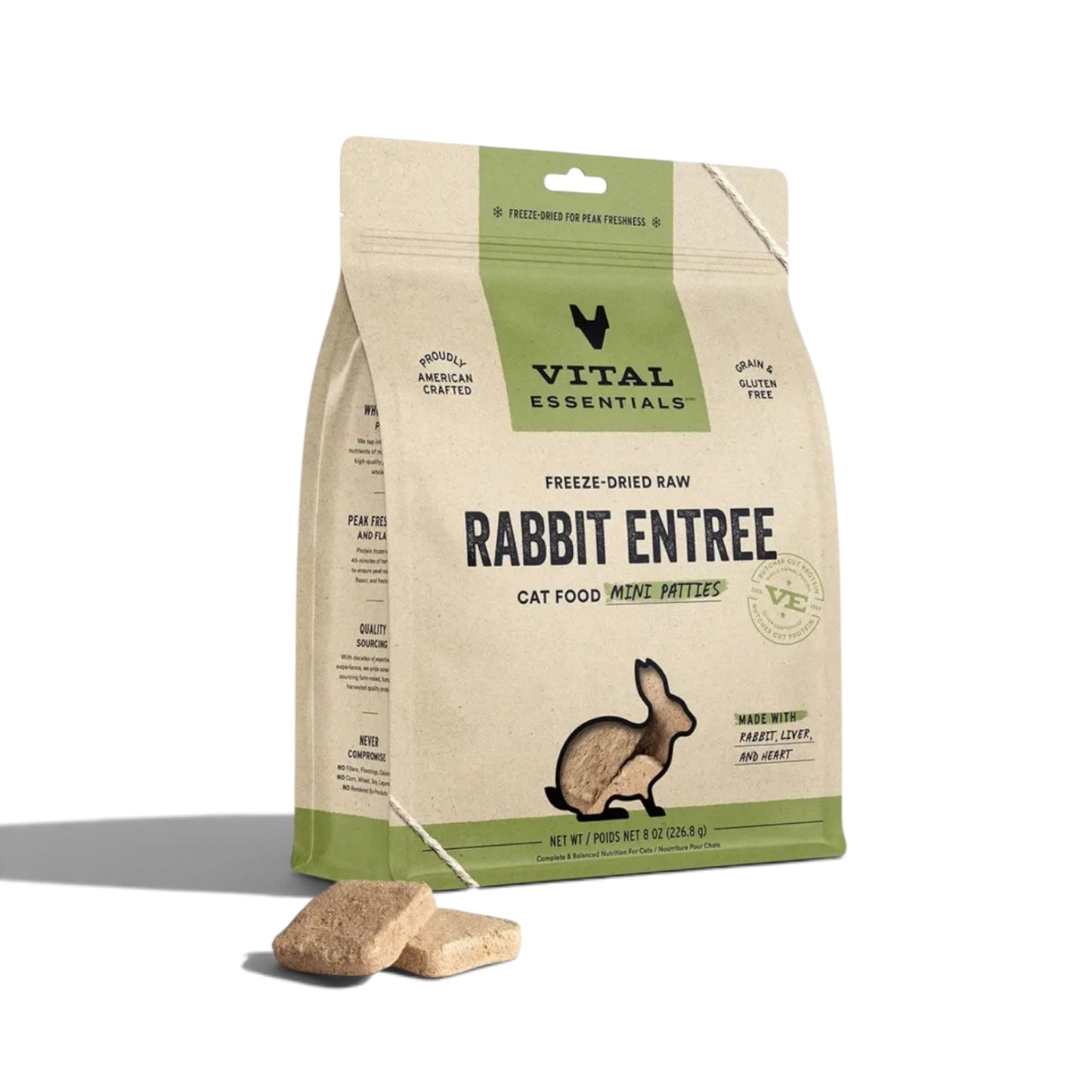 Vital Essentials Raw Rabbit Fd Mini Patties