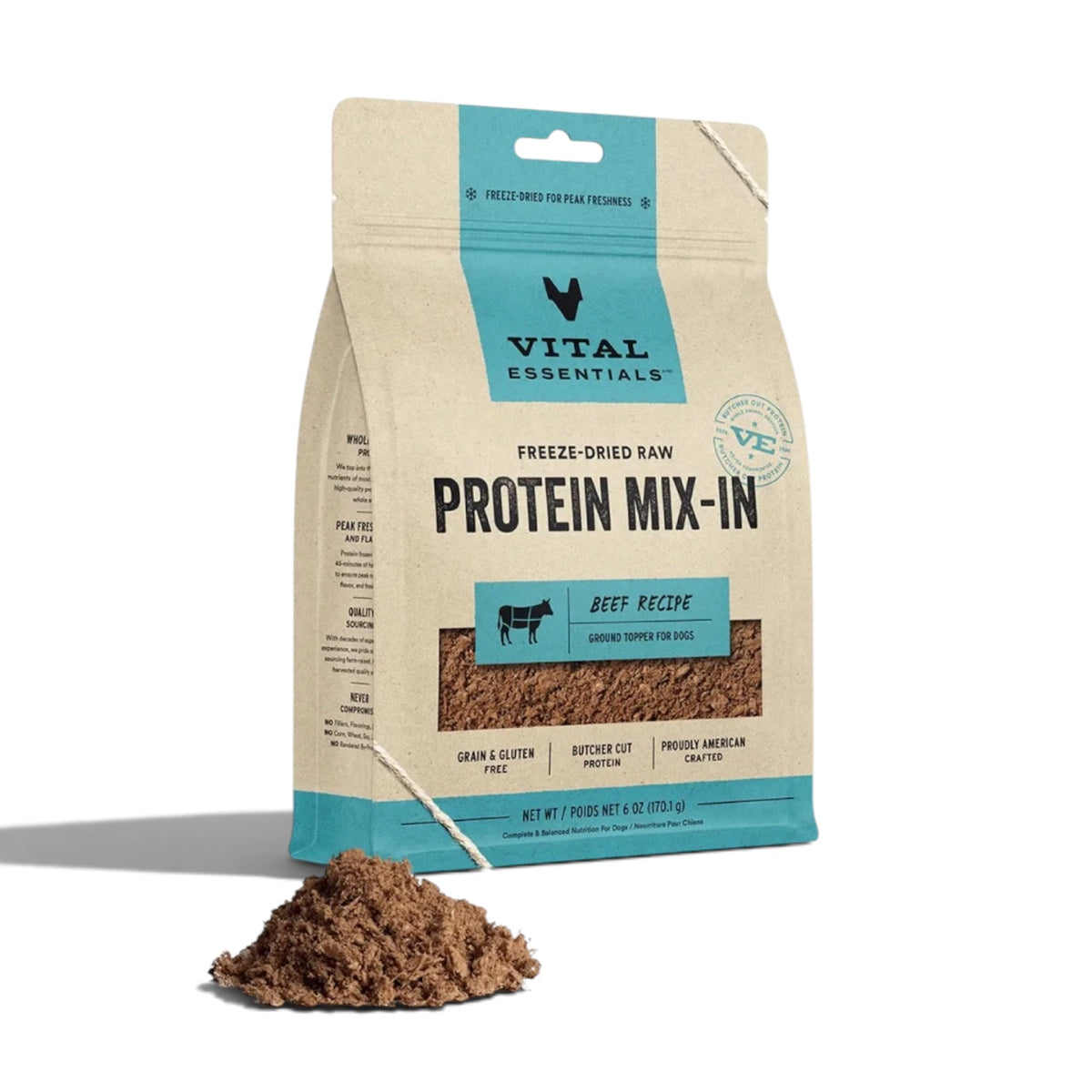 Vital Essentials Fd Beef Protein Mix-in Ground Topper