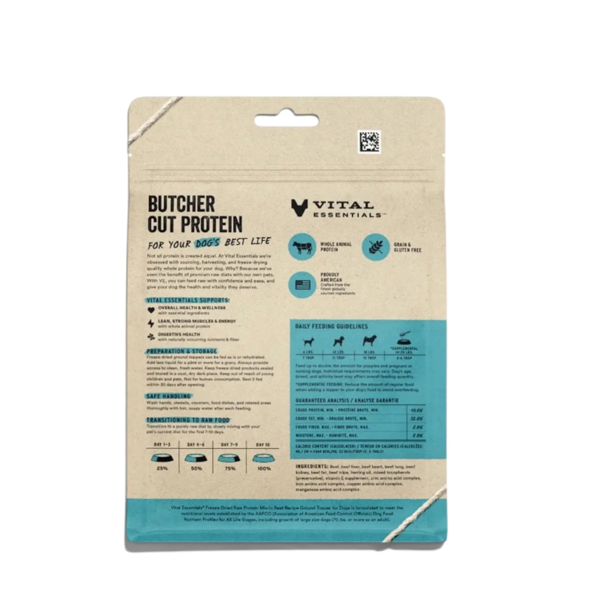 Vital Essentials Fd Beef Protein Mix-in Ground Topper