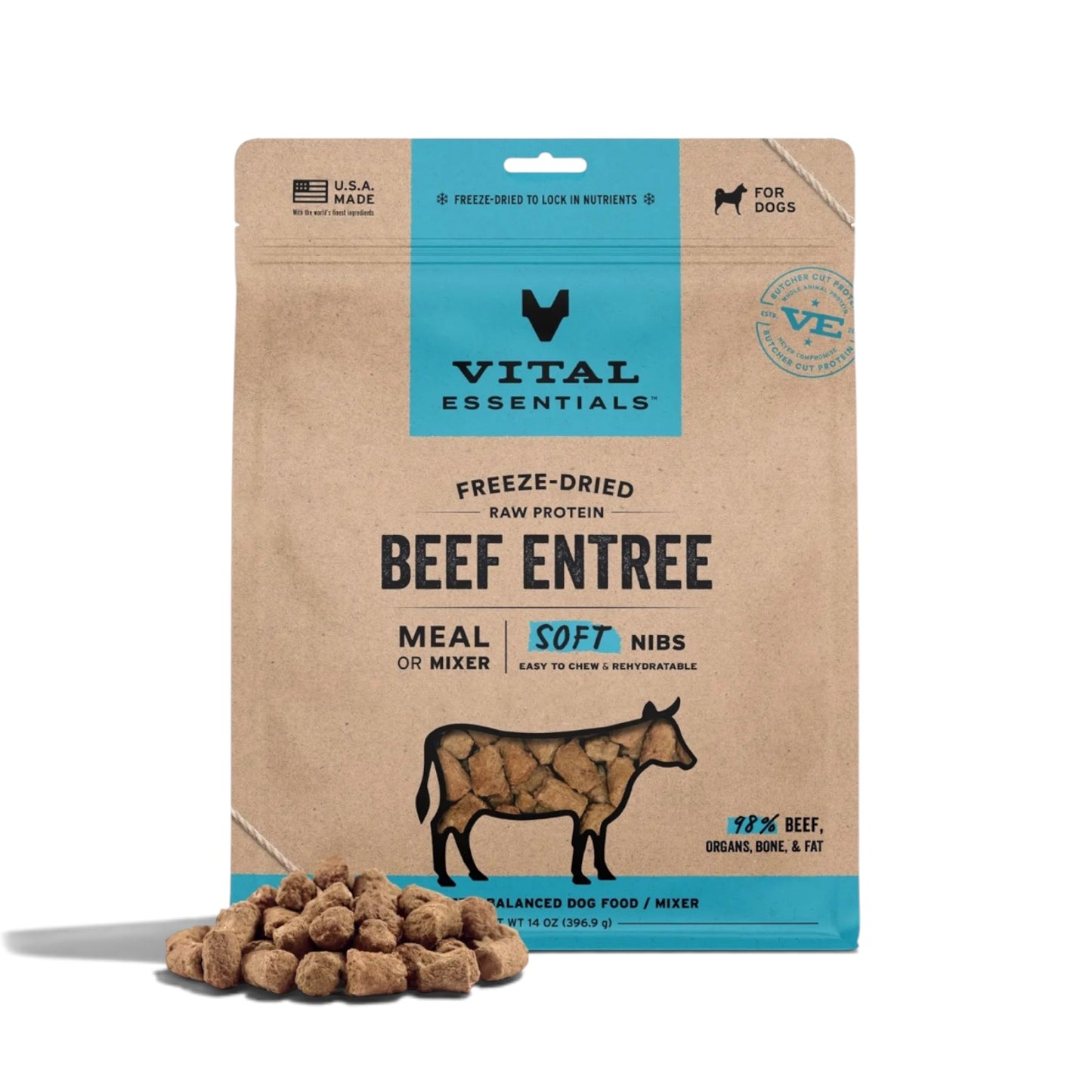 Vital Essentials FDR Beef Entree & Mixer Soft Nibs
