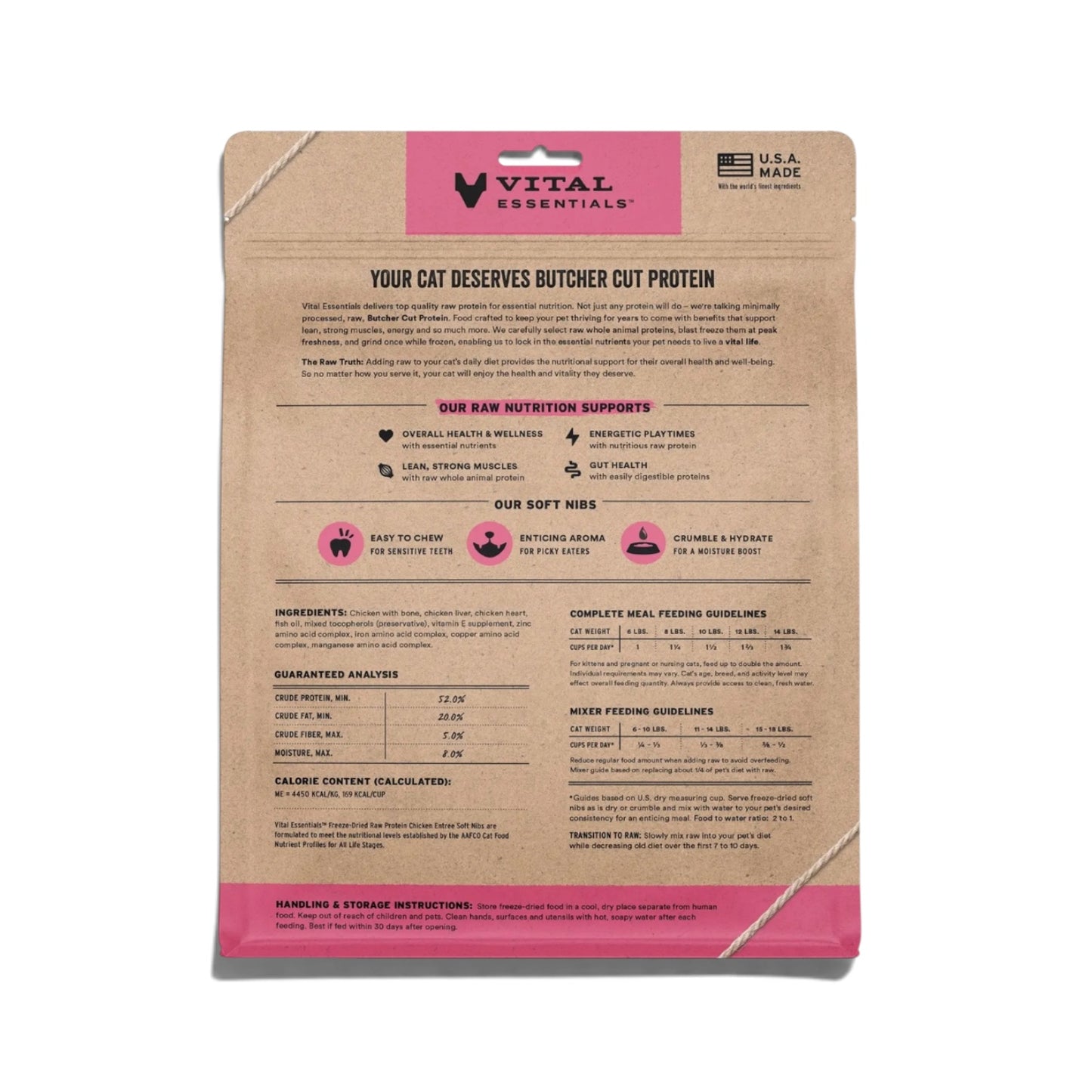 Vital Essentials FDR Chicken Entree Cat Soft Nibs