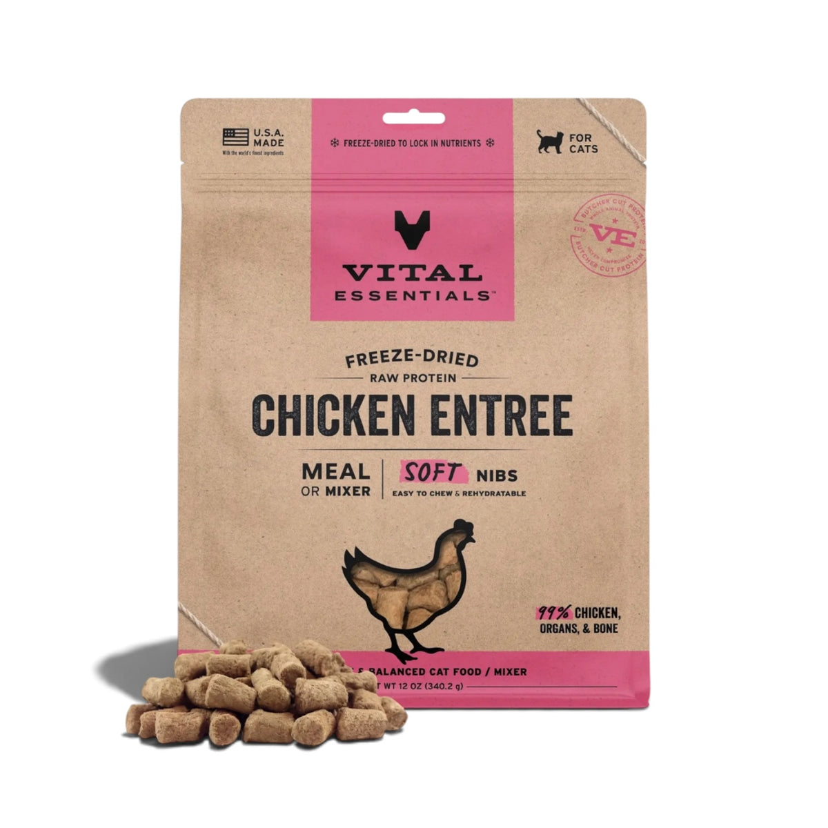 Vital Essentials FDR Chicken Entree Cat Soft Nibs