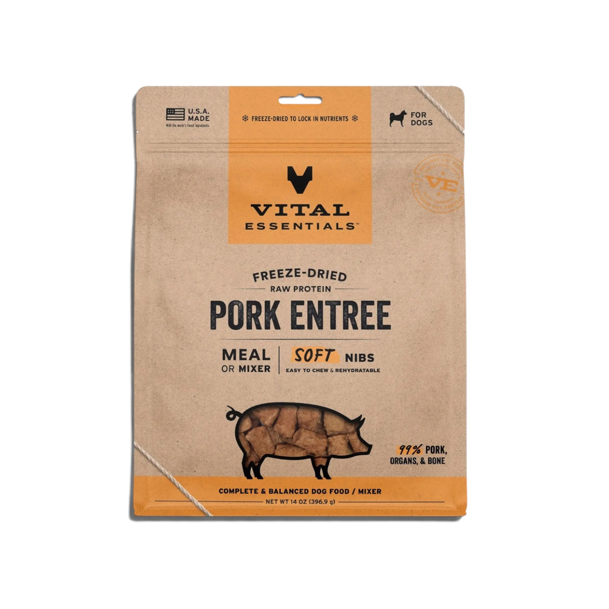 Vital Essentials FDR Pork Entree & Mixer Soft Nibs