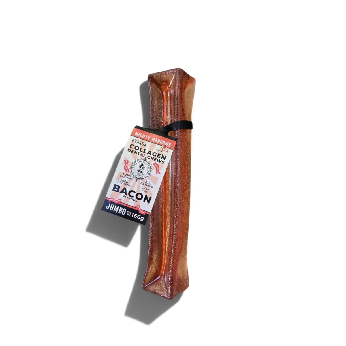 Wag & Bright Collagen Dental Chews Bacon Jumbo Case