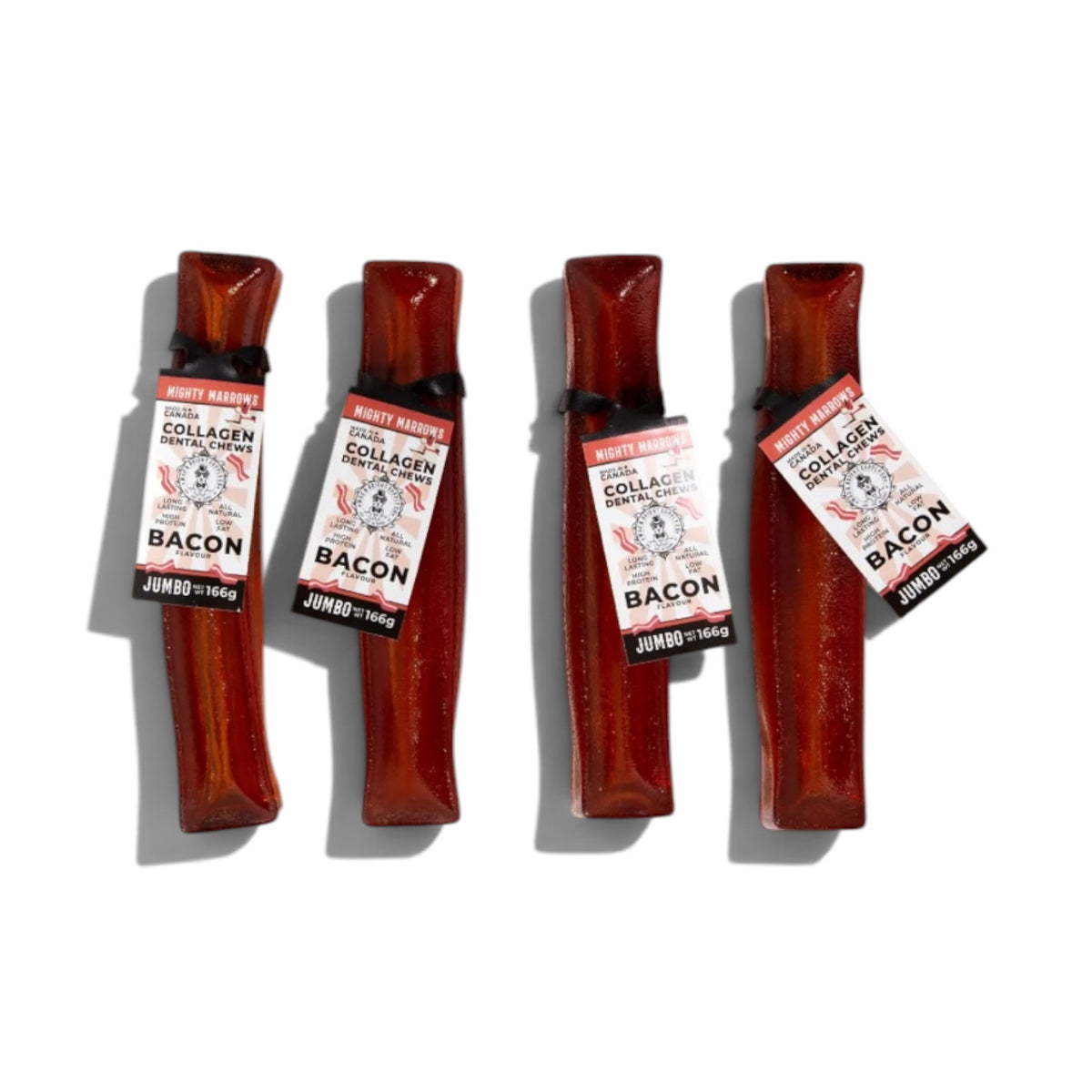 Wag & Bright Collagen Dental Chews Bacon Jumbo Case