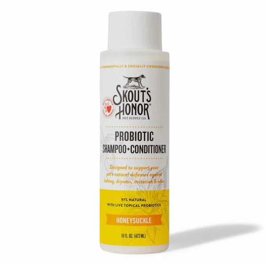 Skout's Honor Probiotic Shampoo+Conditioner Honeysuckle 16oz