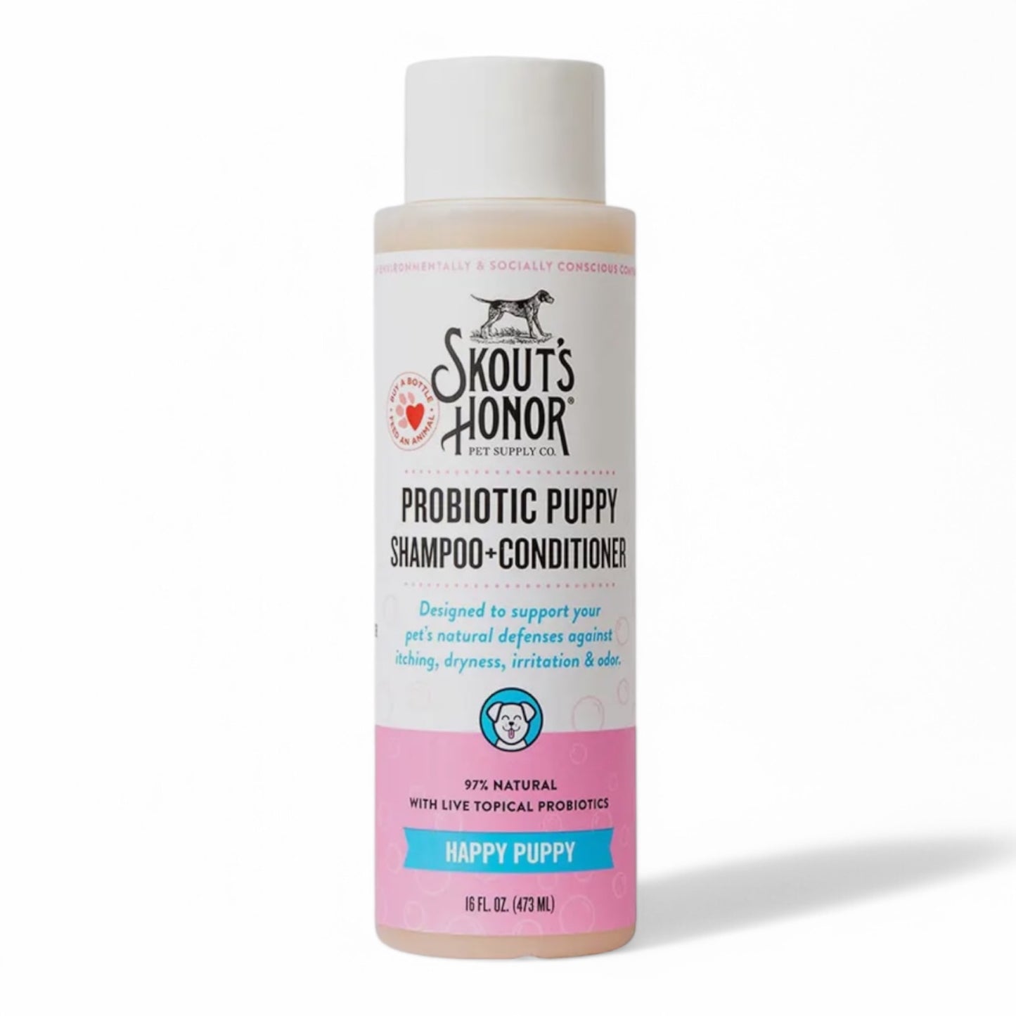 Skout's Honor Probiotic Shampoo+Conditioner Happy Puppy 16oz