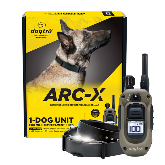 Dogtra ARC-X remote dog training collar with LED light activated