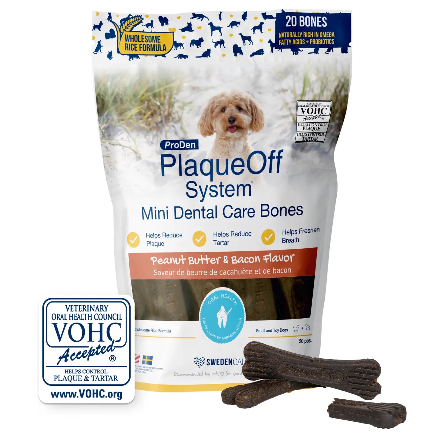 ProDen PlaqueOff System® Mini Dental Care Bones