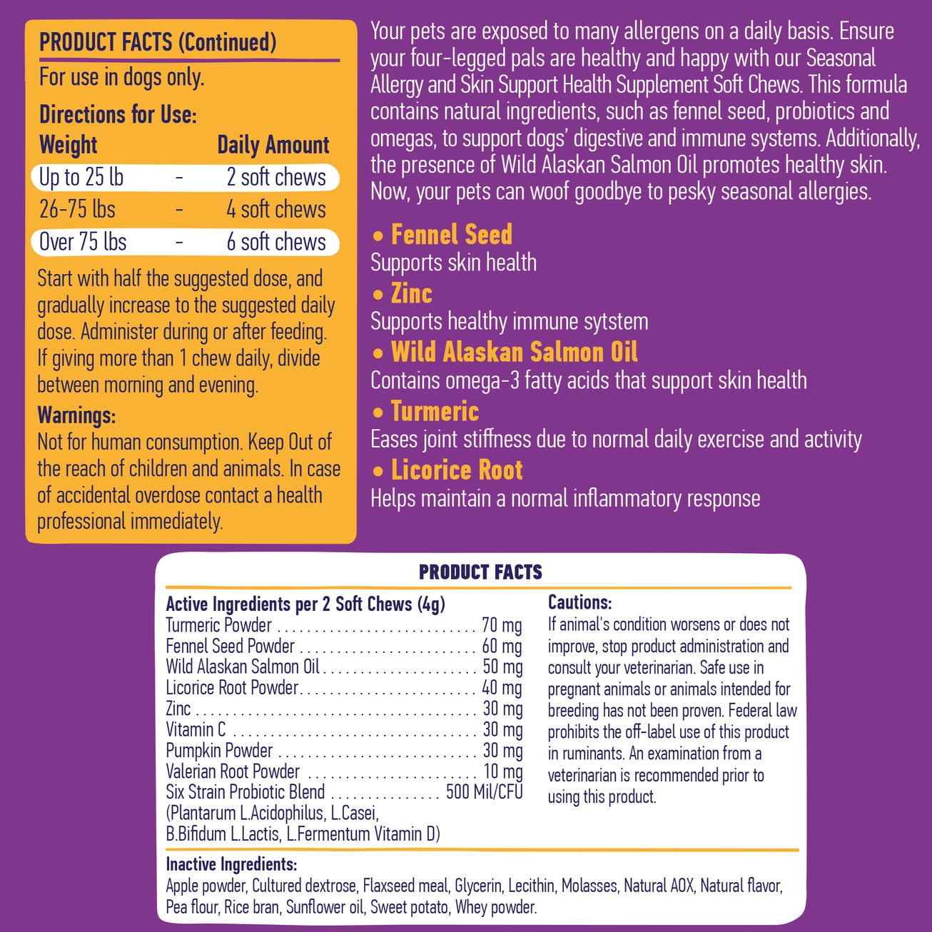 True Tails Seasonal Allergy and Skin Support