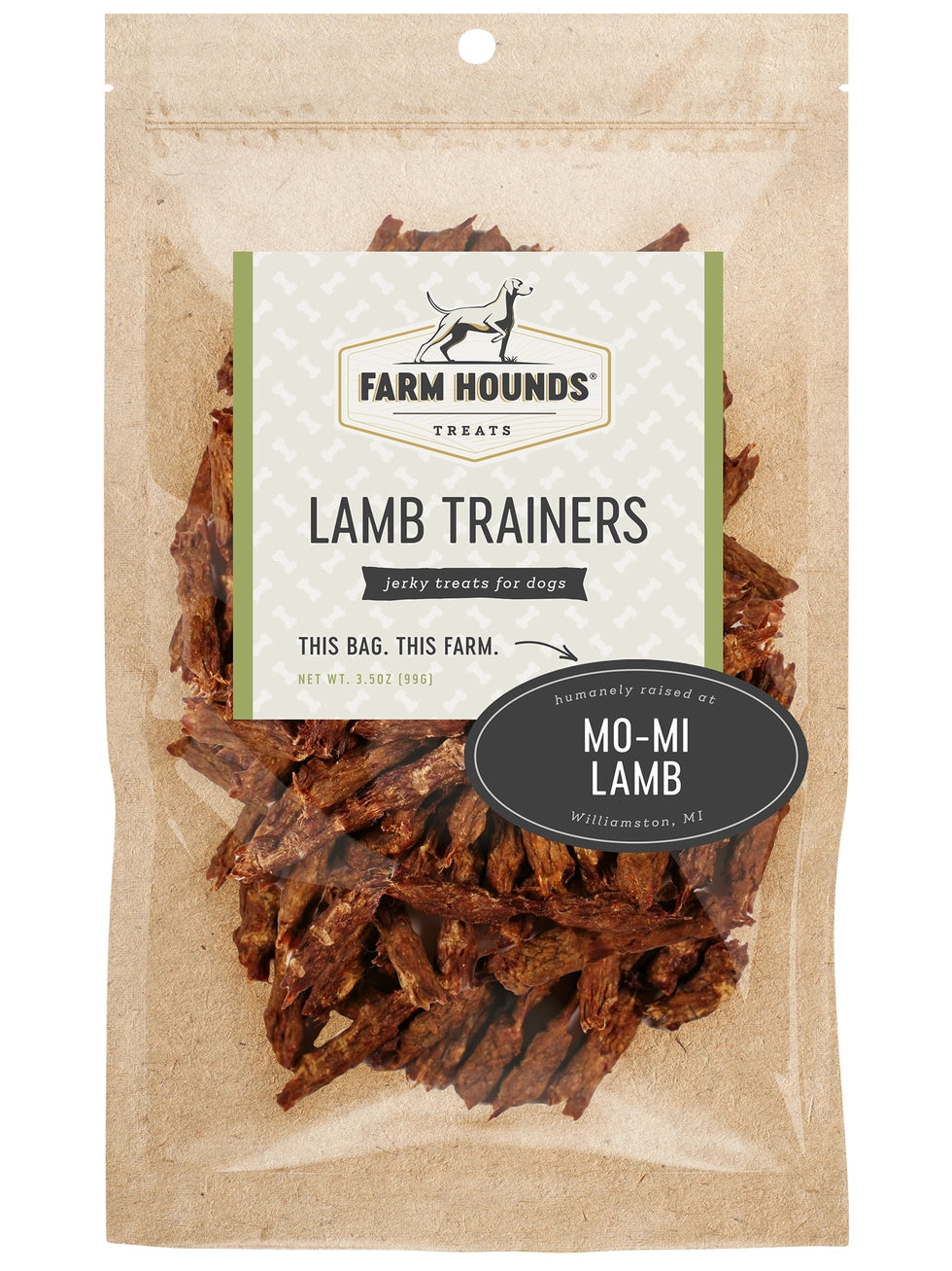 Healthy, bite-sized lamb dog treats made from 100% pasture-raised lamb. Grain-free, preservative-free, perfect for training and everyday rewards.