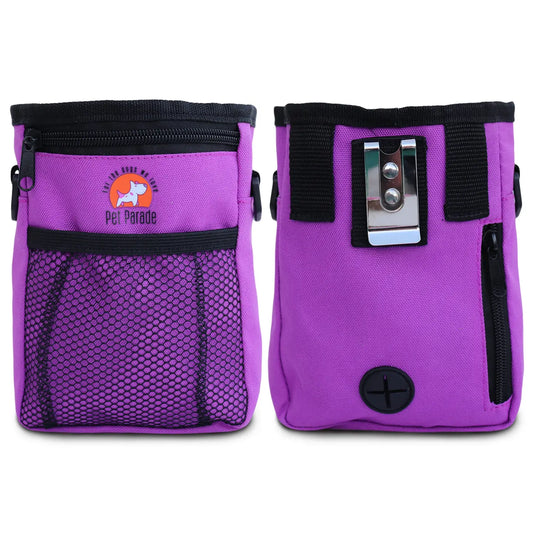 Magnetic dog treat pouch for training rewards