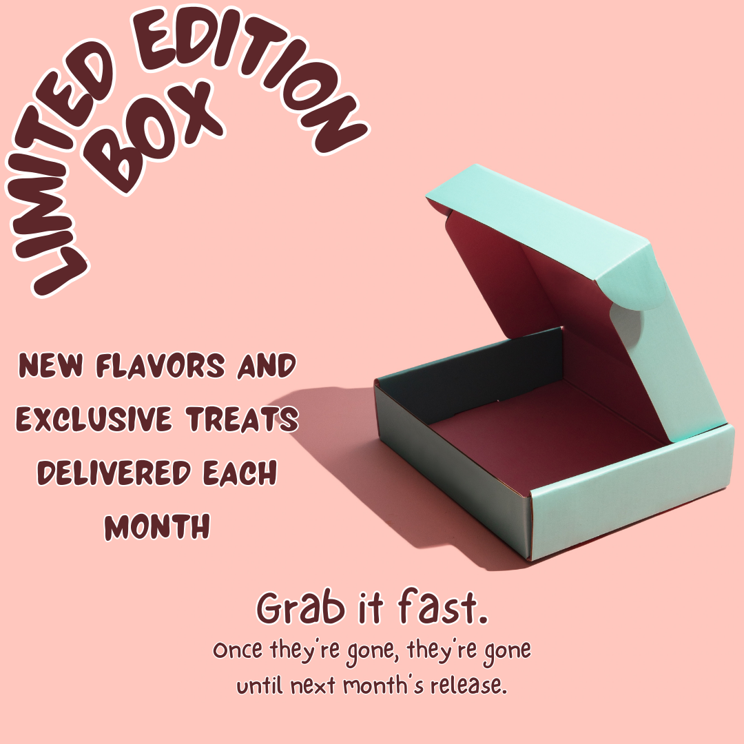 Spoil Your Pup with Our Monthly Limited Edition Treat Box!
New flavors and exclusive treats delivered each month—once they're gone, they're gone until next month’s release! Because ordinary treats just won’t cut it 😏 Spoil your pup with this month’s Limited Edition Treat Box. Fresh flavors. Exclusive bites. Limited supply.