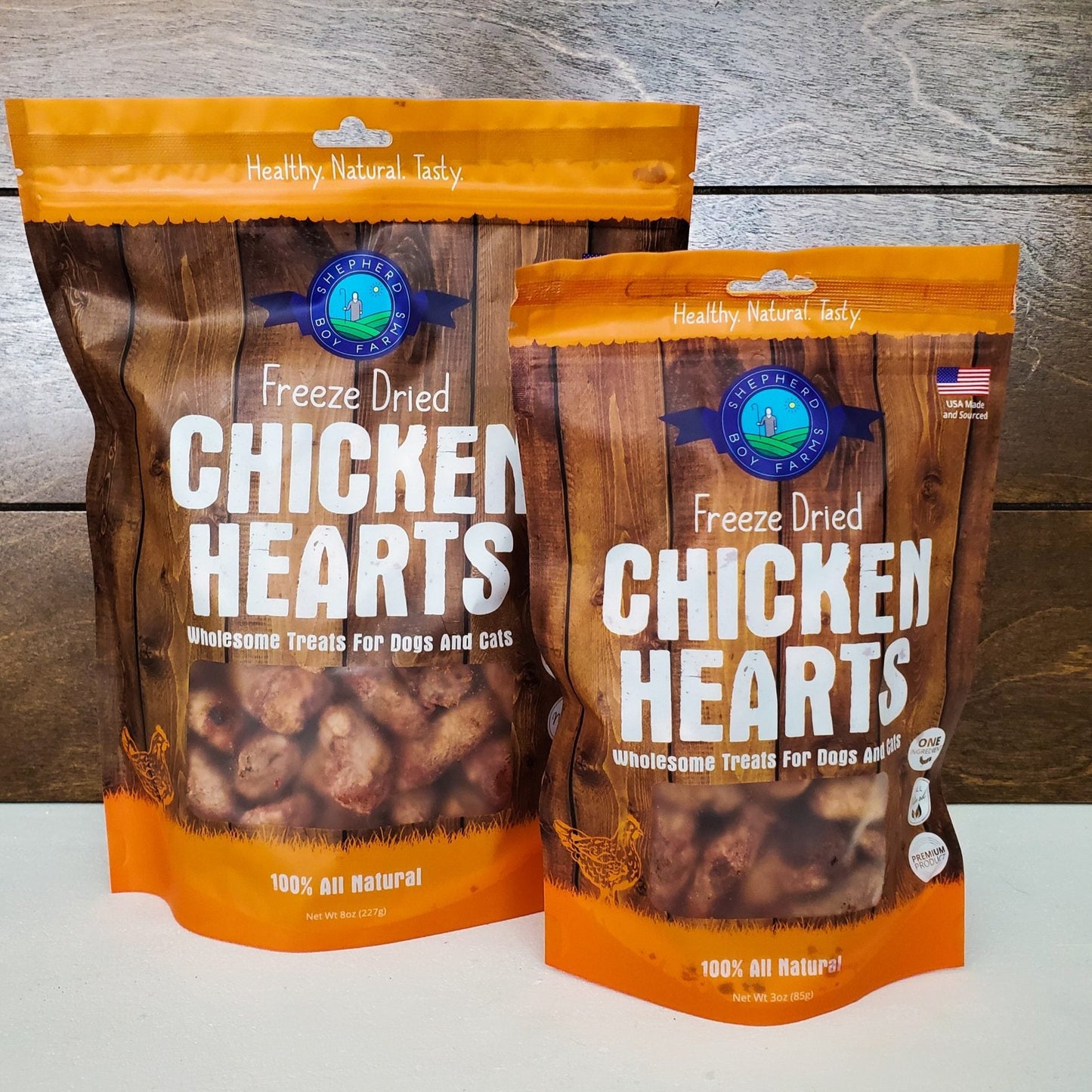 Freeze Dried Chicken Hearts 8 oz