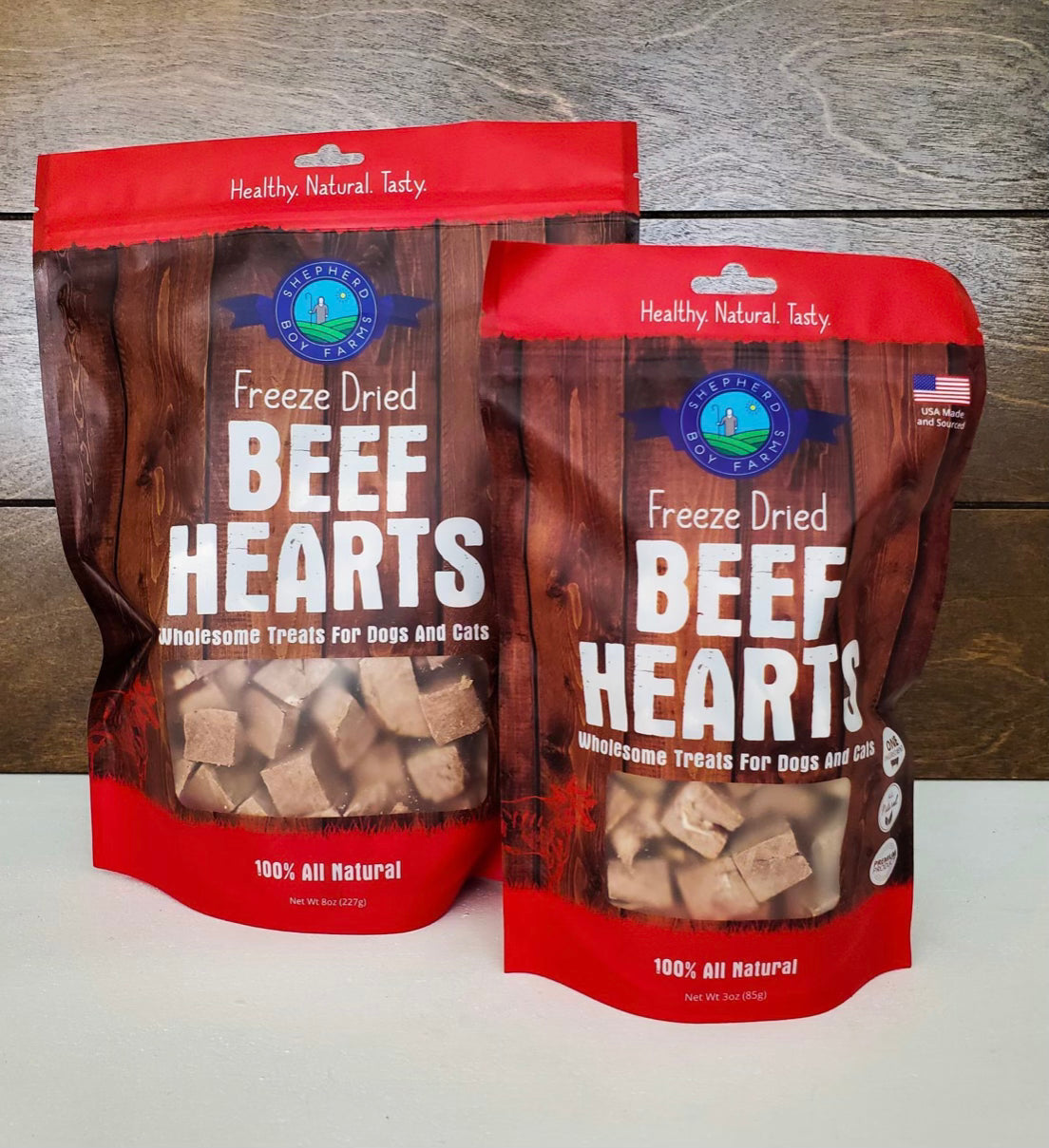 Freeze Dried Beef Hearts 8 oz