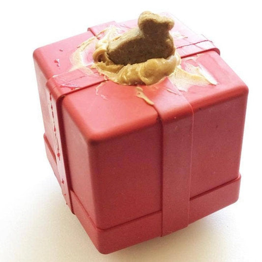 Gift Box Stuffable Enrichment Toy & Treat Dispenser